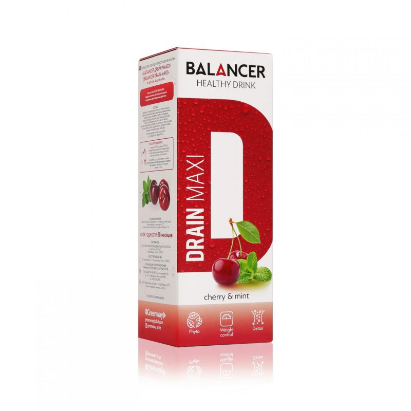Balancer. Концентрат сухой Дрейн Макси со вкусом «Вишня-мята», 10 шт.